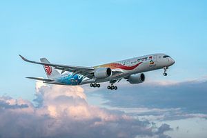 Air China Airbus A350 in der Lackierung der Expo 2019, B-1083.