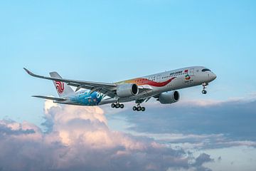 Air China Airbus A350 in der Lackierung der Expo 2019, B-1083. von Jaap van den Berg