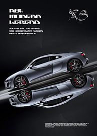 Audi R8 Plakat von Ali Firdaus