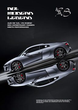 Audi R8 Poster by Ali Firdaus