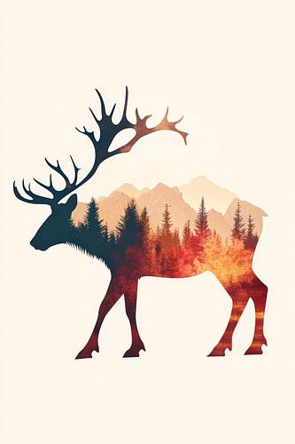 Forêt dans le cerf