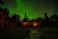 Aurore boréale sur Urho Kekkonen.