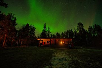 Nordlicht über Urho Kekkonen. von JNphotography