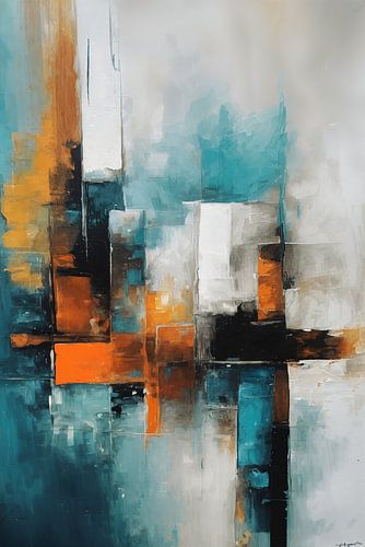 Peinture abstraite dans des tons doux