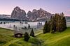 Frühlingsmorgen auf der Seiser Alm in Südtirol von Achim Thomae Miniaturansicht
