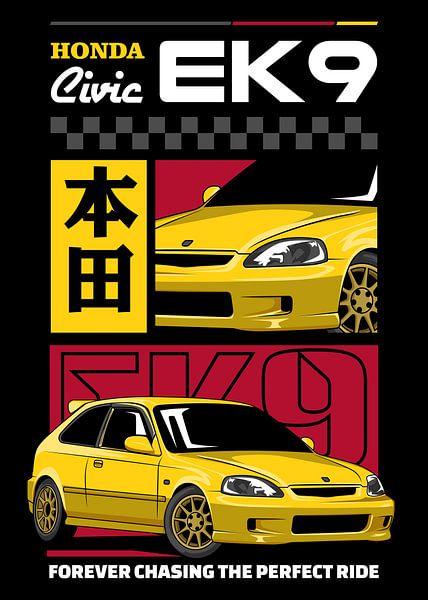 Honda Civic Type R EK9 JDM Car par Adam Khabibi