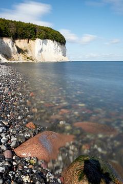 Rocher de craie avec plage de galets, Rügen