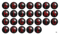 Alphabet No. 24 Schwarze Bälle
