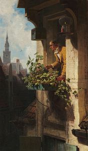 Carl Spitzweg, La Garret I/II - 1848 - 1850 sur Atelier Liesjes