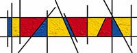 Piet Mondrian Art-Papier von Marion Tenbergen Miniaturansicht