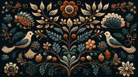 Luonto - Scandinavian folk art design