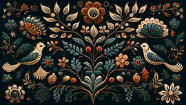 Luonto - Design d'art populaire scandinave sur Sanna Folkki