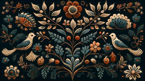 Luonto - Scandinavian folk art design