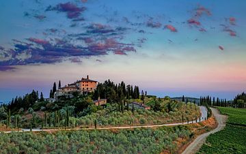 Coucher de soleil en Toscane Italie sur Stefan Vis