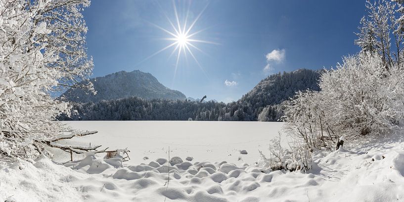 A sunny winter's day at Freibergsee by Walter G. Allgöwer