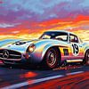 Mercedes-Benz 300 SLR - spritzige Eleganz in Bewegung von MIROKKU