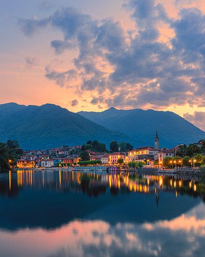 Een avond in Mergozzo, Italië
