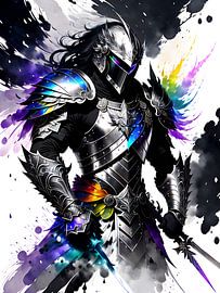 Iron-hard and brave: a warrior in full armour