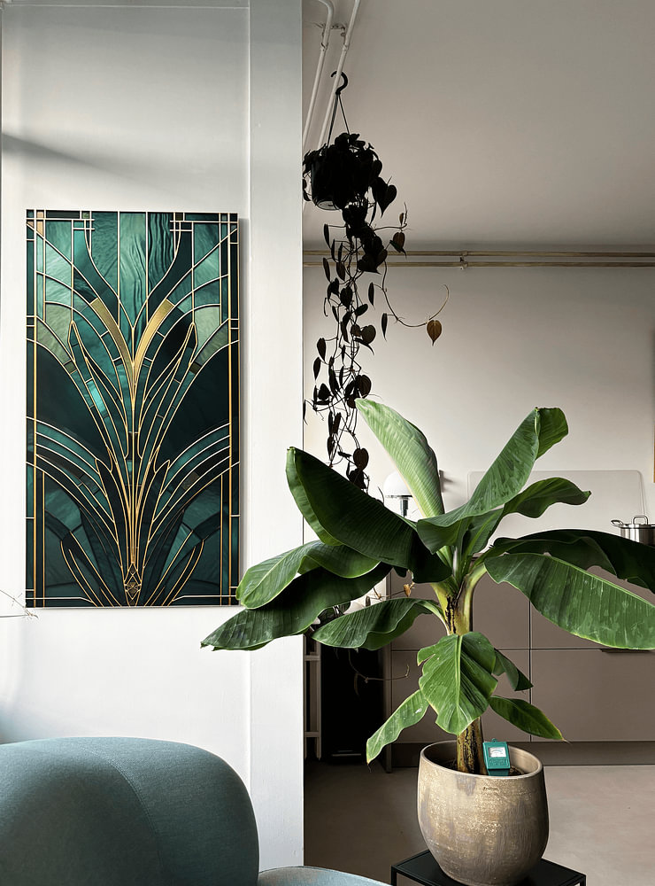 Art Deco Elegant Gatsby : Fenêtre Gatsby (Vitrail), par Surreal Media