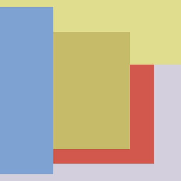 Modernes Abstraktes mit Rechtecken und Quadraten von Dina Dankers