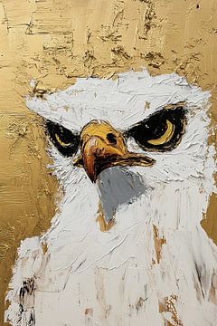 Adelaar | Fierce Golden Eyes van De Mooiste Kunst