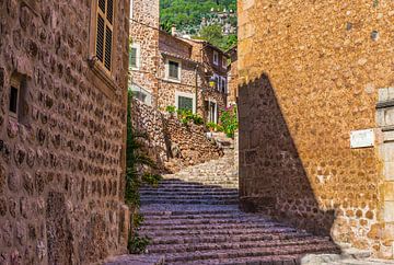 Spanje Mallorca, oud bergdorp Fornalutx van Alex Winter