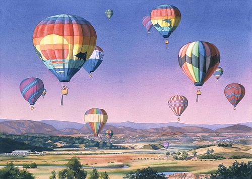 Ballons au-dessus de San Dieguito