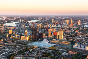 Central station from the air by Prachtig Rotterdam