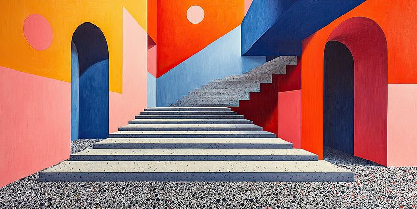 Surrealismus Innenarchitektur Architektur Design Geometrie von Niklas Maximilian