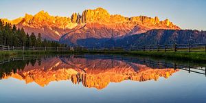Alpenglühen in den Dolomiten
