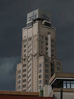 tower in thunderstorm