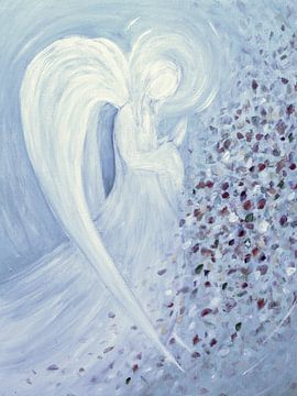 Engel beeld - blauwe Engel van Christine Nöhmeier