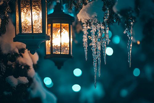 Wintery glow of light