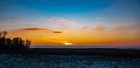Coucher de soleil sur la mer Baltique