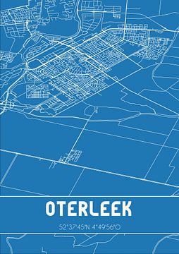 Blueprint | Map | Oterleek (North Holland) by Rezona