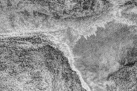 Minimalismus Kunst Fotografie Betonwand Schwarz und Weiß von Hendrik-Jan Kornelis