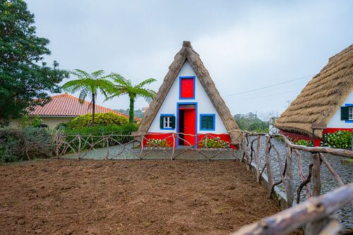 The typical cottages in Santana (Palheiros)