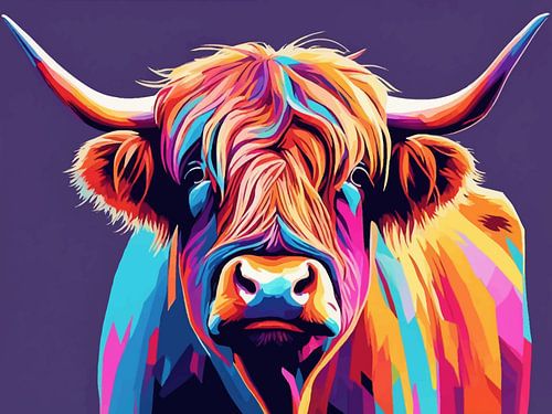 Hoogland Koe Pop Art 3