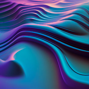 abstract background with waves, generative ai illustration