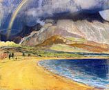 Bucht von Messene. Pastell auf blaugrauem - Ludwig von Hofmann, 1910 von Atelier Liesjes Miniaturansicht