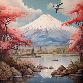 Mont Fuji Honshu Japon sur TheXclusive Art