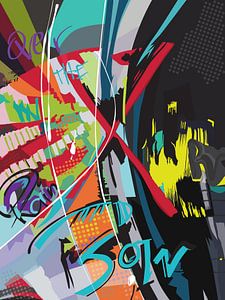 Grafik und Schrift „Over the RainBow“