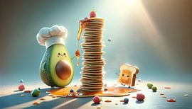 Pfannkuchenturm im Morgenlicht von artefacti