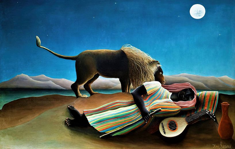 Die schlafende Zigeunerin - Henri Rousseau von Accessible Art
