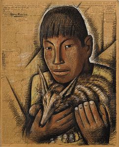 Kind mit Kakomuschel, Alfredo Ramos Martínez