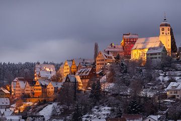 Altensteig in de winter - Zwarte Woud van Jiri Viehmann