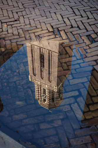 Reflection on the Peperbus in Zwolle