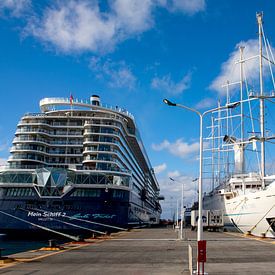 Sint Maarten auf St. Martin, Kreuzfahrtschiffe von AidasignArt