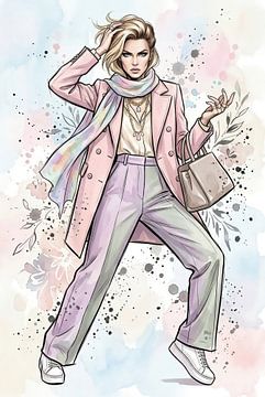 Mode-illustratie van Markus Gann