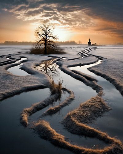 Sunset in Northern Germany